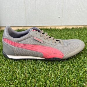 Puma 76 Runner Woven Women’s Shoes Gray Pink Size 8.5